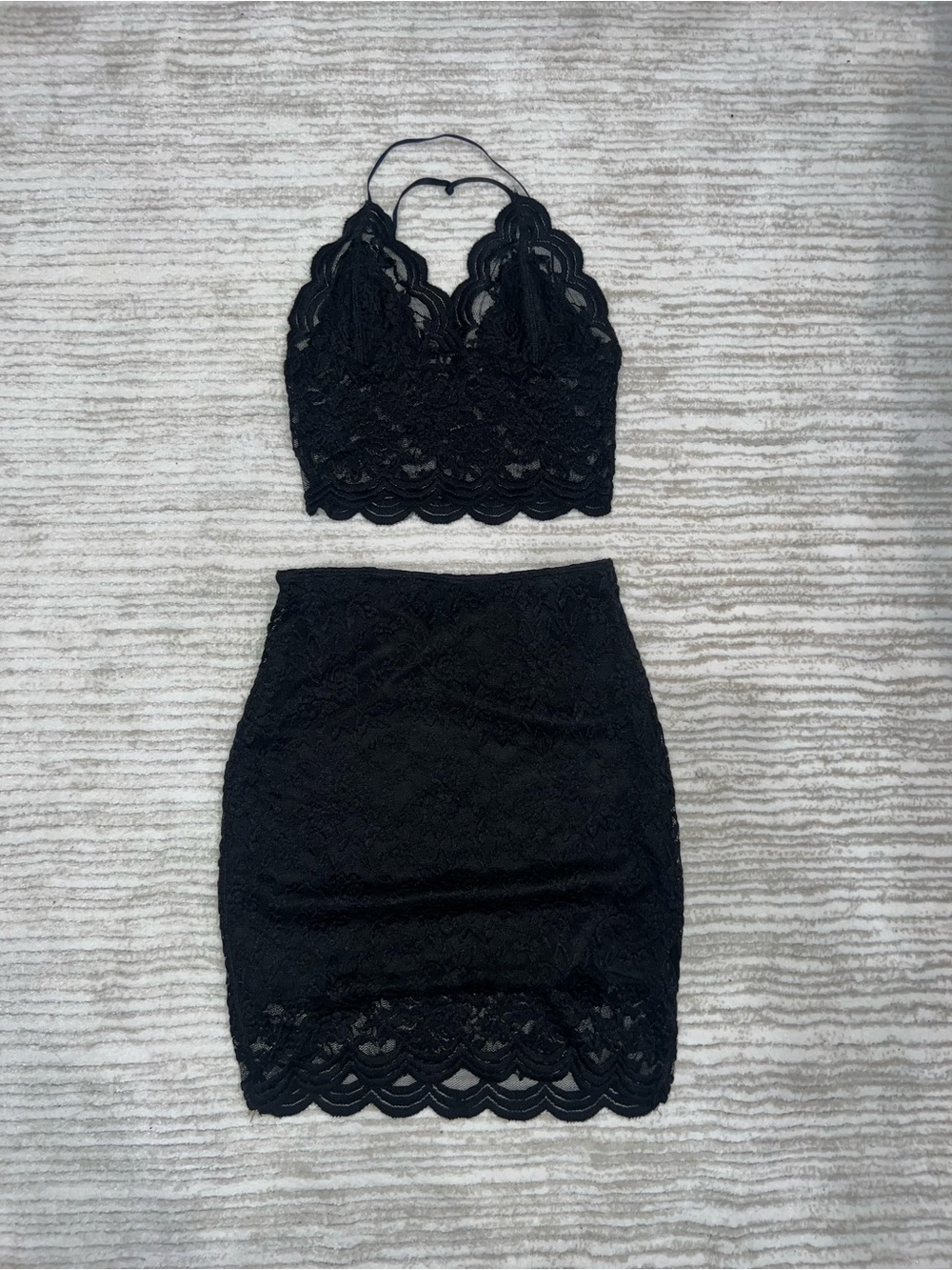Black Lace Coord